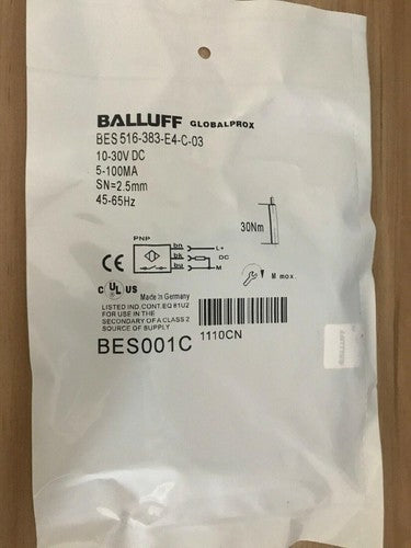 BALLUFF BES 516-383-E4-C-03 Photoelectric Diffuse Sensor One Free Shipping