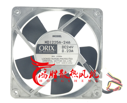 1pcs  ORIX MD1225A-24A 12CM 24V 0.23A 3-wire cooling fan