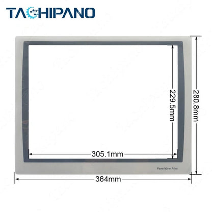 for 2711P-T15C22A9P Panel Glass with Front Overlay to Replace 5pin Touch Screen