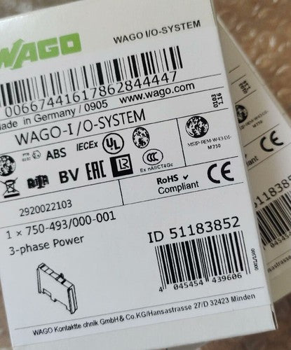 1PC Wago 750-493/000-001 Power measurement terminal  ping