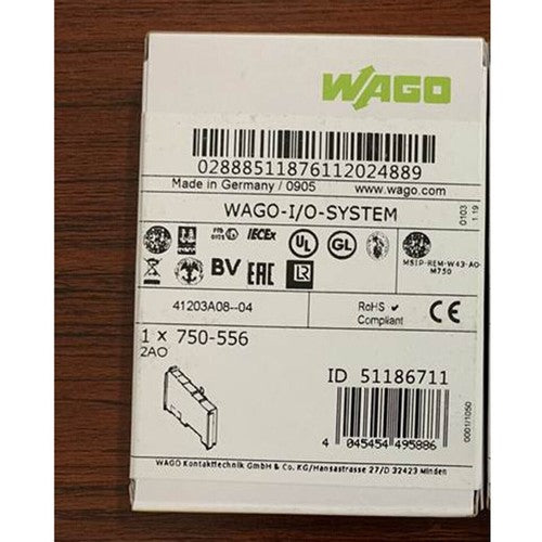 1PC Wago 750-556 Channel Analog Output Module Free Shipping 750556