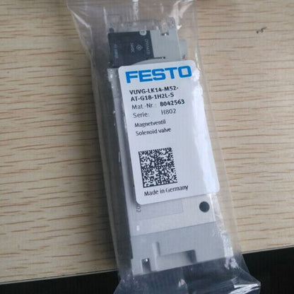 Festo VUVG-LK14-M52-AT-G18-1H2L-S 8042563 Solenoid Valve One Free Shipping