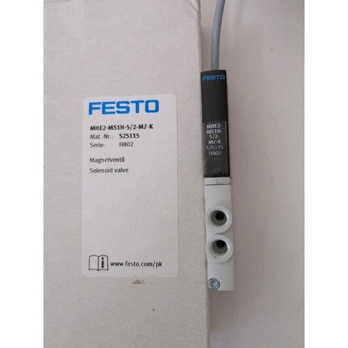 Festo MHE2-MS1H-5/2-M7-K 525115 Solenoid Valve One MHE2MS1H5/2M7K