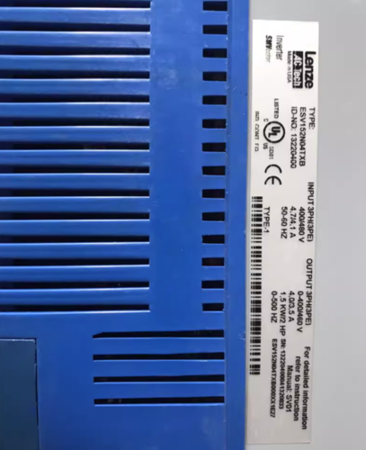 Lenze SMVector NEMA1 400/480V 1.5kW 2HP 3-Phase Frequency Inverter ESV152N04TXB - LENZE