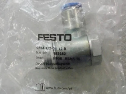 Festo GRLA-1/2-QS-12-D 193152 One Throttle Valve Free Shipping