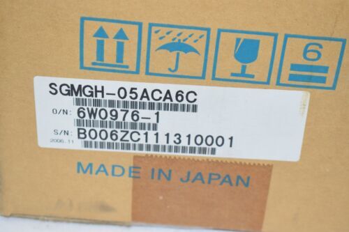 Yaskawa SGMGH-05ACA6C Servo Motor 1PC ping SGMGH05ACA6C
