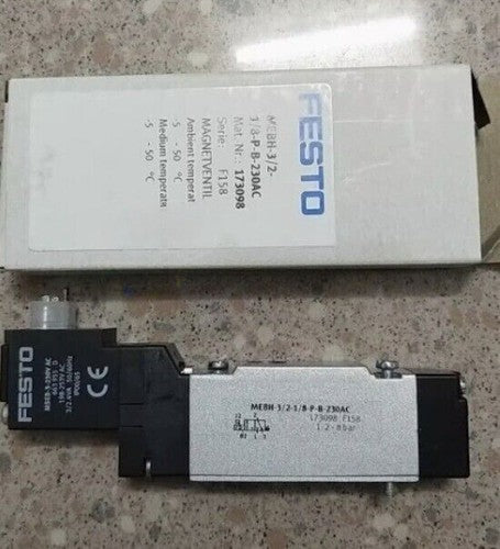 Festo MEBH-3/2-1/8-P-B-230AC solenoid valve 173098 One ping