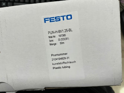 50M Festo PUN-8X1,25-BL 159666 blau Pneumatic Tubing PUN-8X1.25-BL One