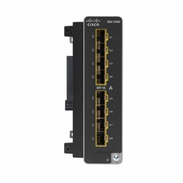 new Cisco Catalyst (IEM-3300-8S=) 8 Ports Rack Mountable Ethernet SFP Switch - CISCO