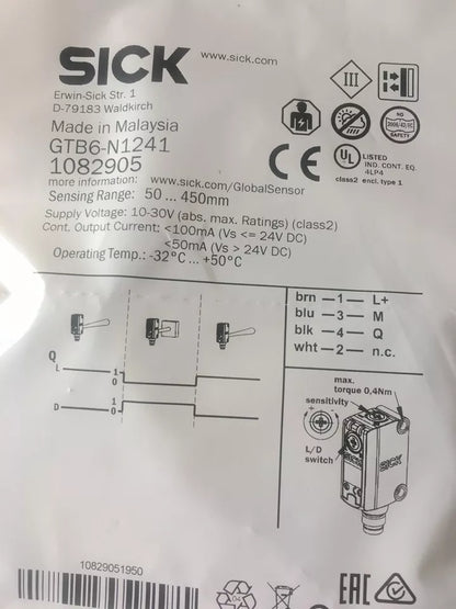 new 1PC Sick GTB6-N1241 Photoelectric Sensor GTB6N1241 - SICK