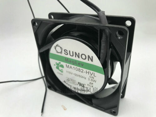 new 1 PCS 80*80*25MM 2 WIRE Fan MA1082-HVL.GN AC 115V 3.6W - ABC ELECTRONICS
