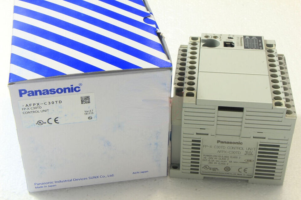 New Panasonic AFPX-C30TD Control Unit - High-Precision Industrial PLC System - PANASONIC