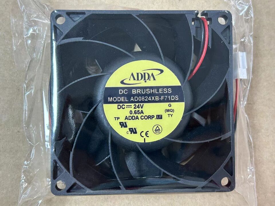 new 1PC Industrial inverter Cooling Fan 2-wire AD0824XB-F71DS 8038 DC24V 0.65A - HAORAN