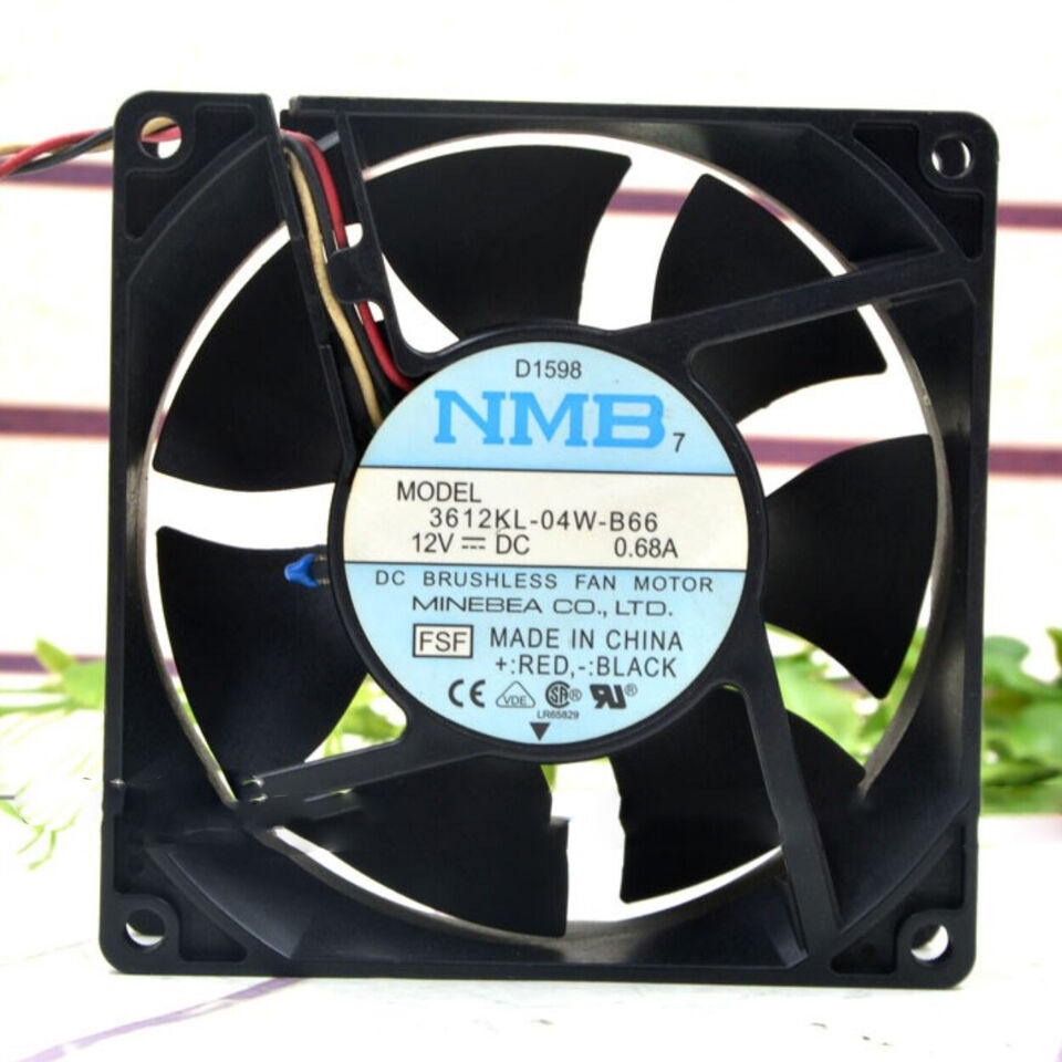 new 1PC NMB 3612KL-04W-B66 12V 0.68A 9232 Temperature Control Industrial Cooling Fan