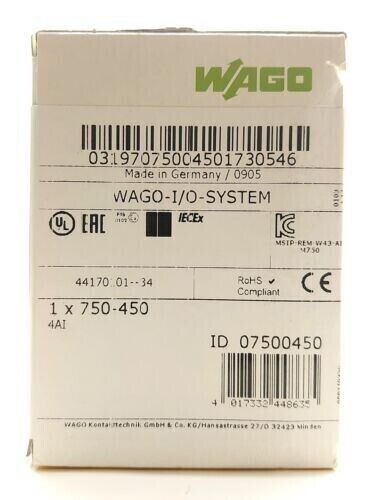WAGO 750-450 Module UPS - WAGO