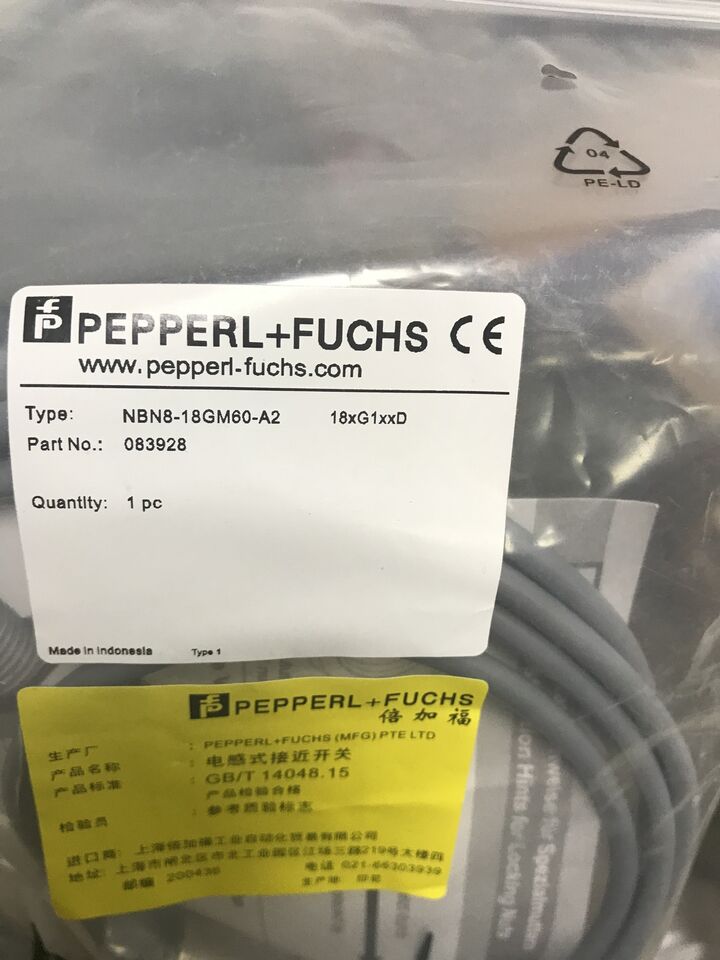 new 1PC Pepperl+Fuchs NBN8-18GM60-WO Proximity Switch ping - PEPPERL+FUCHS