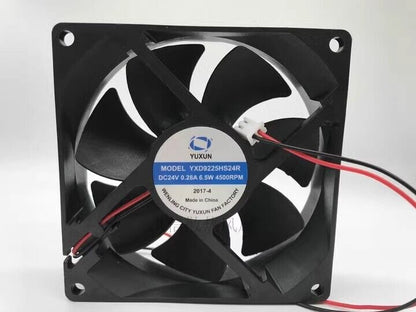 new 1 PCS fan 0.28A 6.5W 9225 9.2CM 2 wire YXD9225HS24R DC24V - PLC SOLUTIONS