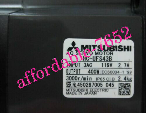 New Mitsubishi HC-UFS43B Servo Motor - MITSUBISHI