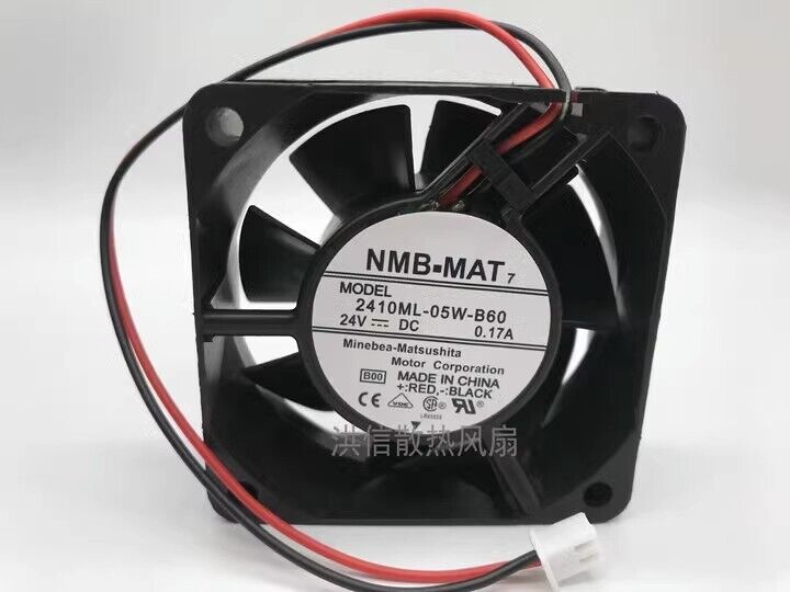 new 1 PCS fan 24V 0.17A 6CM 2wire 2410ML-05W-B60 6025 - SCHNEIDER ELECTRIC