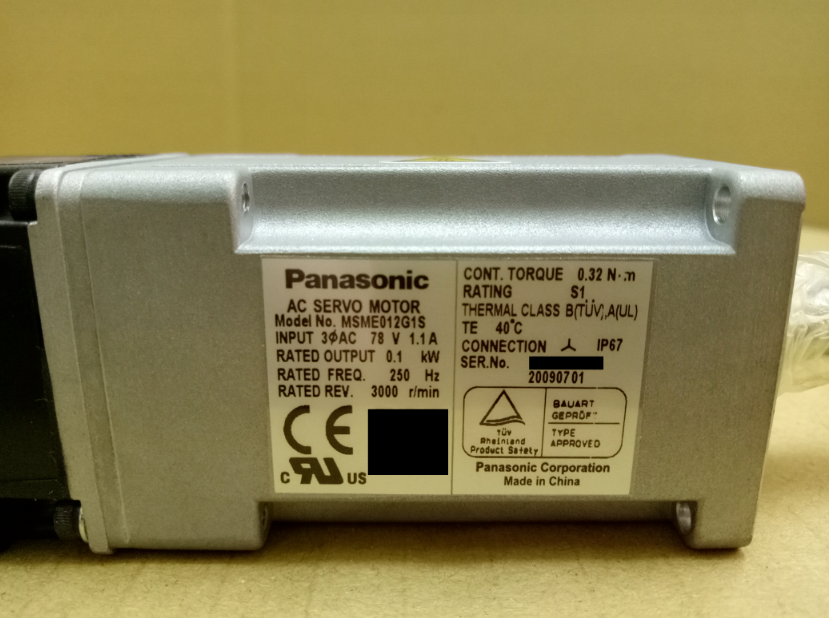 new 1PC Panasonic MSME012G1S AC Servo Motor ping - PANASONIC