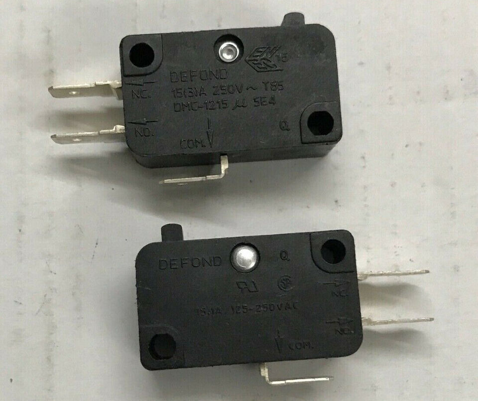 new DEFOND DMC-1215 u 5E4 Micro Limit Switch 3 Pins No Press Rod 15A 250VAC T85 - DEFOND