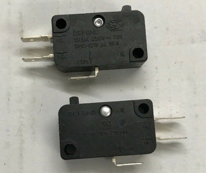 new DEFOND DMC-1215 u 5E4 Micro Limit Switch 3 Pins No Press Rod 15A 250VAC T85 - DEFOND