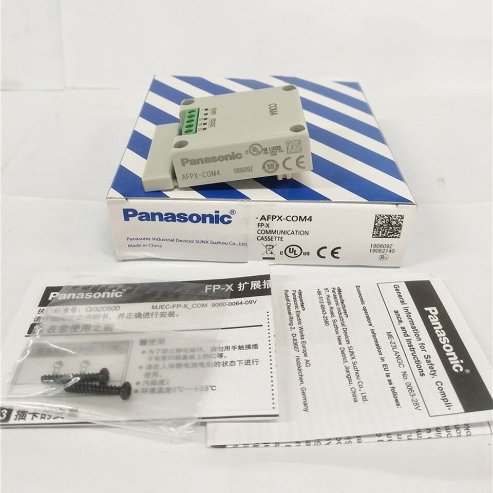 New Panasonic AFPX-COM4 One - High-Performance PLC Module for Industrial Automation - PANASONIC