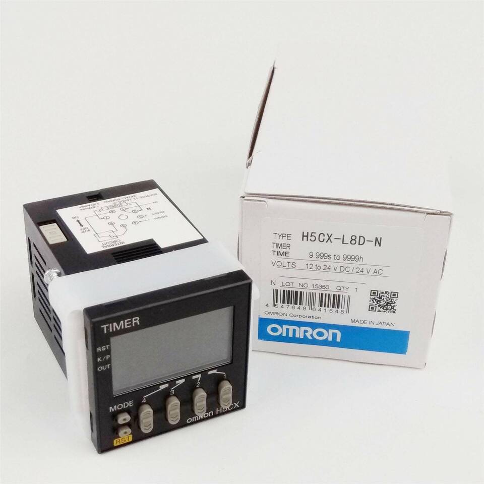 new 1PC Omron H5CX-L8D-N H5CXL8DN Timer 12-24VDC In Box ping - OMRON