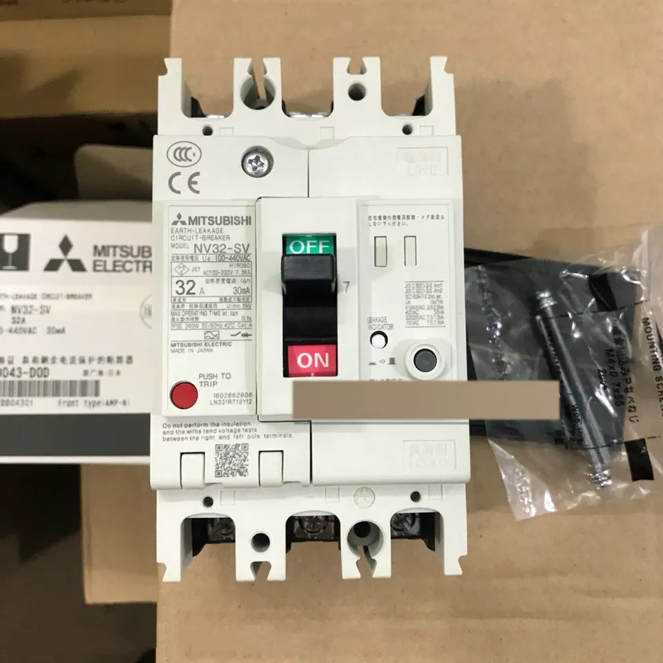 new Mitsubishi NV32-SV 3P 32A Circuit Breaker One NV32SV - MITSUBISHI