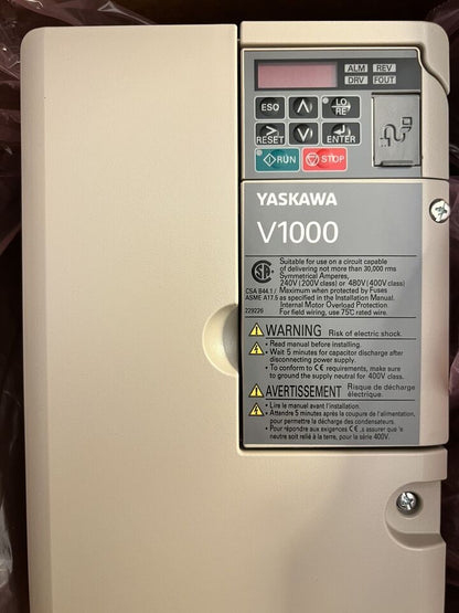 1-PC Yaskawa CIMR-VU4A0023FAA Inverter - YASKAWA ELECTRIC CORPORATION