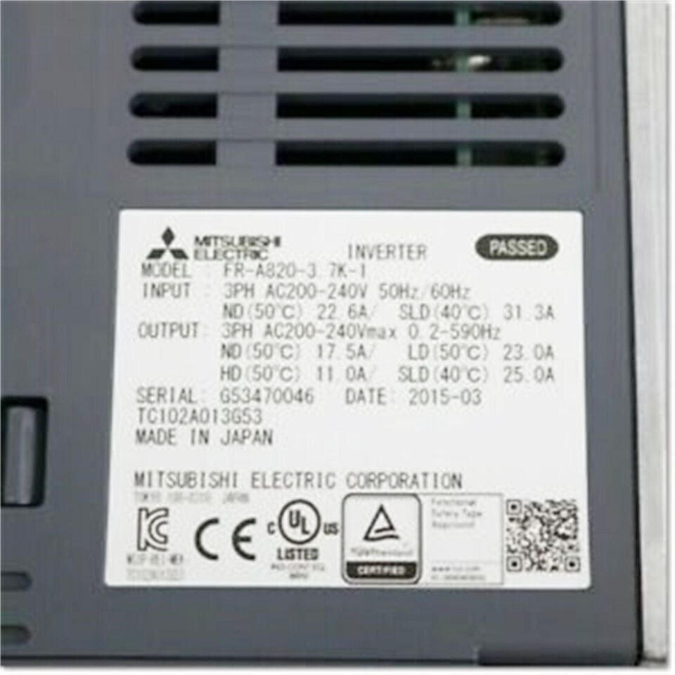 new One Mitsubishi FR-A820-3.7K-1 Inverter FRA8203.7K1 ping - MITSUBISHI