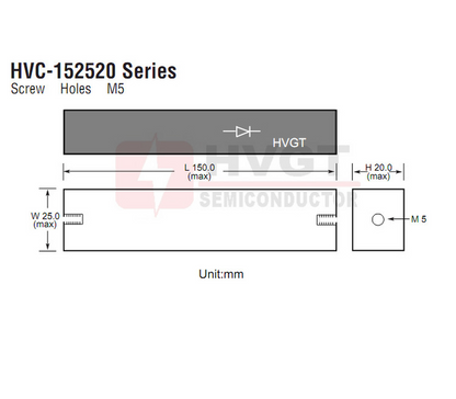 new 1pc High Voltage Rectifier Silicon Stack 2CLG3020 2CLG20KV3A 20KV 3A 100nS - ABC ELECTRONIX