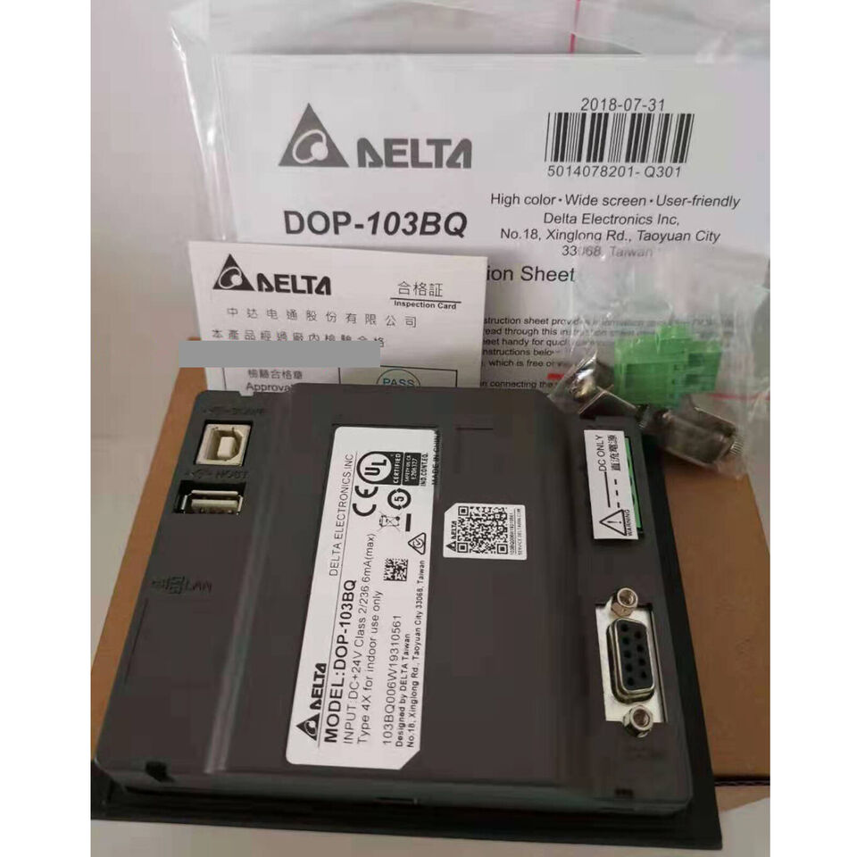 Delta DOP-103BQ HMI Touch Screen One-Ping Model - DELTA