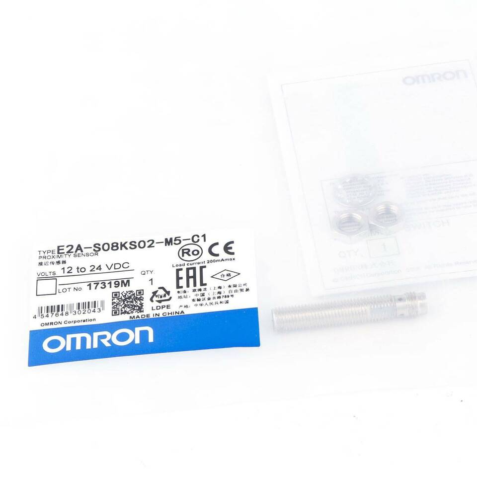 new Omron E2A-S08KS02-M5-C1 Proximity Switch One E2AS08KS02M5C1 - OMRON