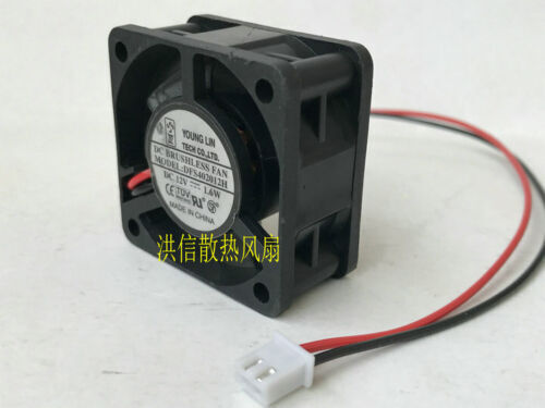 new 1 PCS DC 12V 1.6W 0.13A 4020 4CM 2 Pin FAN DFS402012H - KOEED