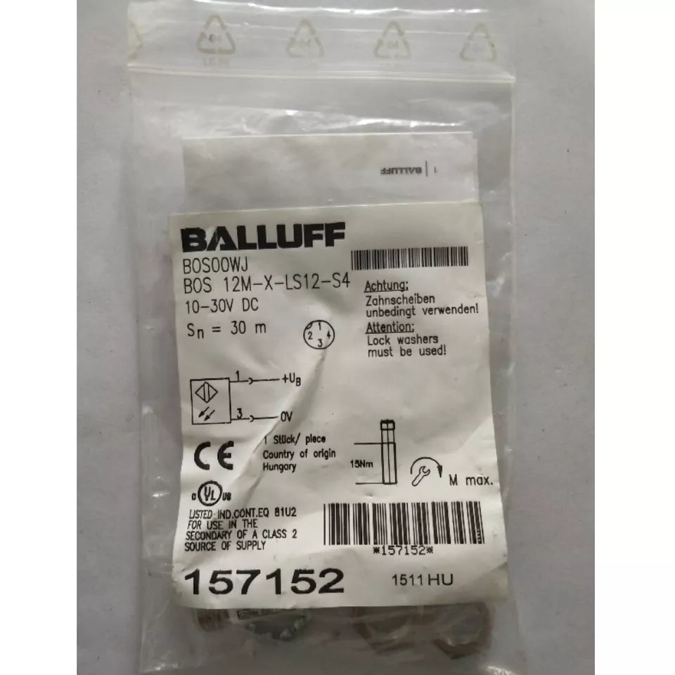 new 1PC BALLUFF BOS 12M-X-LS12-S4 Proximity Switch BOS12MXLS12S4 - BALLUFF