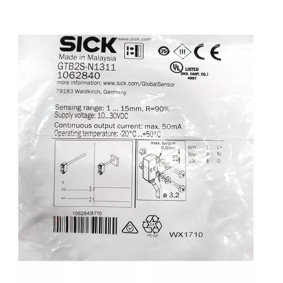 new 1PC Sick GTB2S-N1311 Photoelectric Sensor GTB2SN1311 - SICK