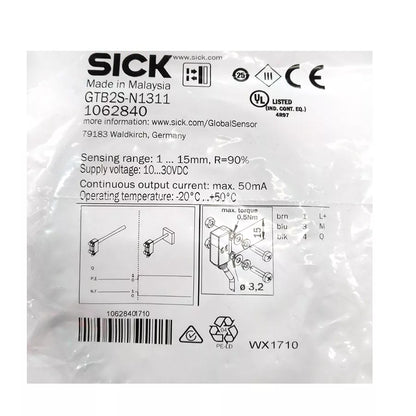 new 1PC Sick GTB2S-N1311 Photoelectric Sensor GTB2SN1311 - SICK