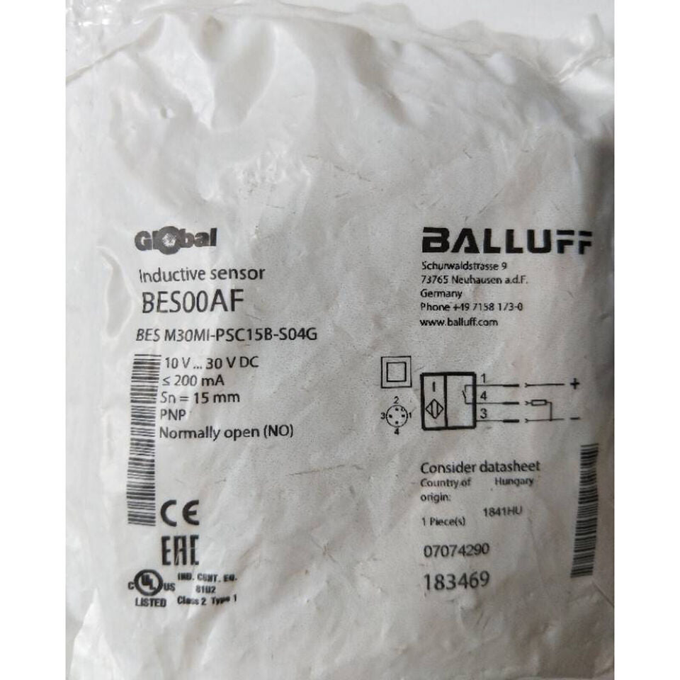 1PC BALLUFF Sensor Switch BES00AF M30MI-PSC15B-S04G - BALLUFF
