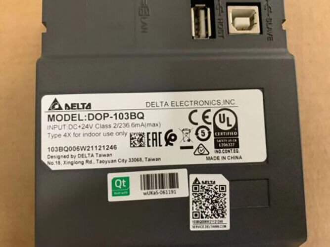 Delta DOP103BQ HMI Touch Screen with DOP-103BQ Model - DELTA