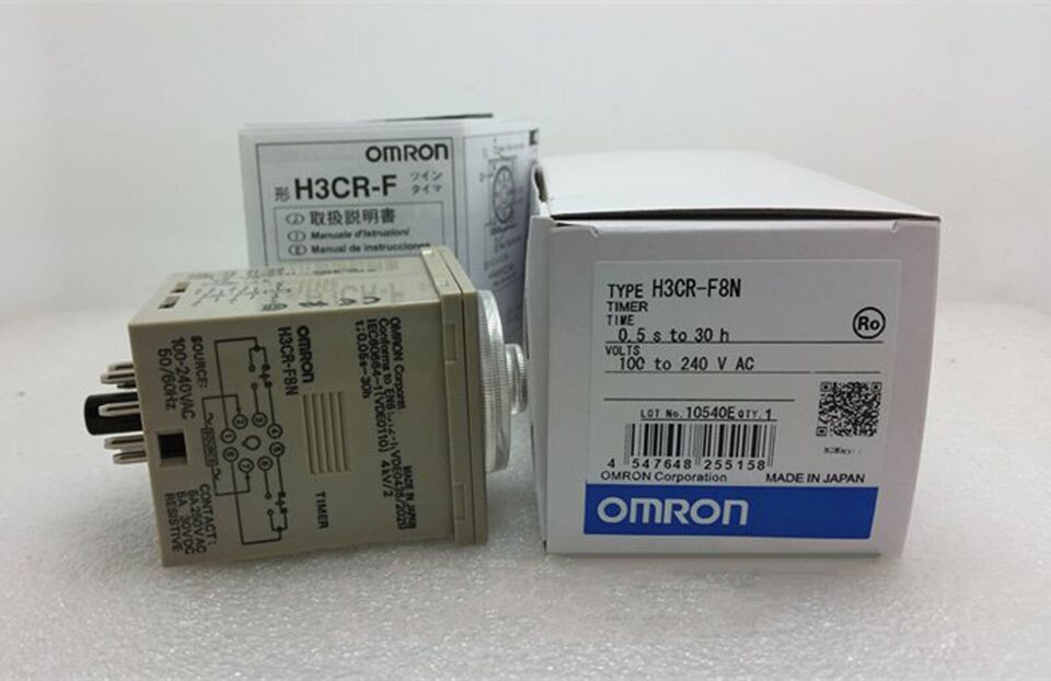 new Omron H3CR-F8N 100-240VAC Timer One H3CRF8N - OMRON