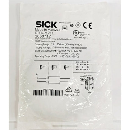 new SICK GTE6-P1211 Photoelectric Sensor One GTE6P1211 - SICK