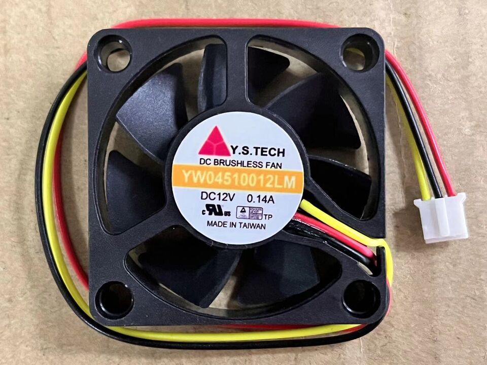 new 1PC Cooling Fan DC 12V 0.14A 45*45*10mm 3 pin YW04510012LM - YUSUN