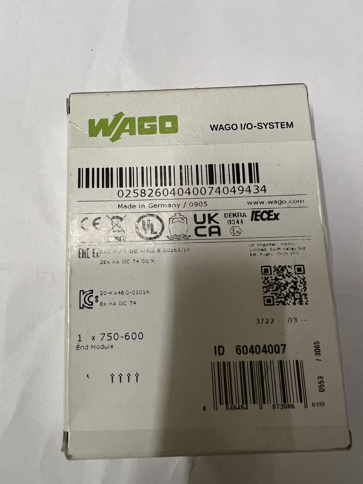 new 1PC WAGO 750-600 PLC Module 750600 In Box ping