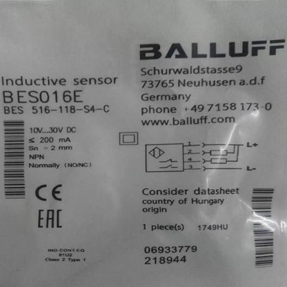 new 1PC BALLUFF BES 516-118-S4-C Proximity Sensor BES516118S4C - KOEED