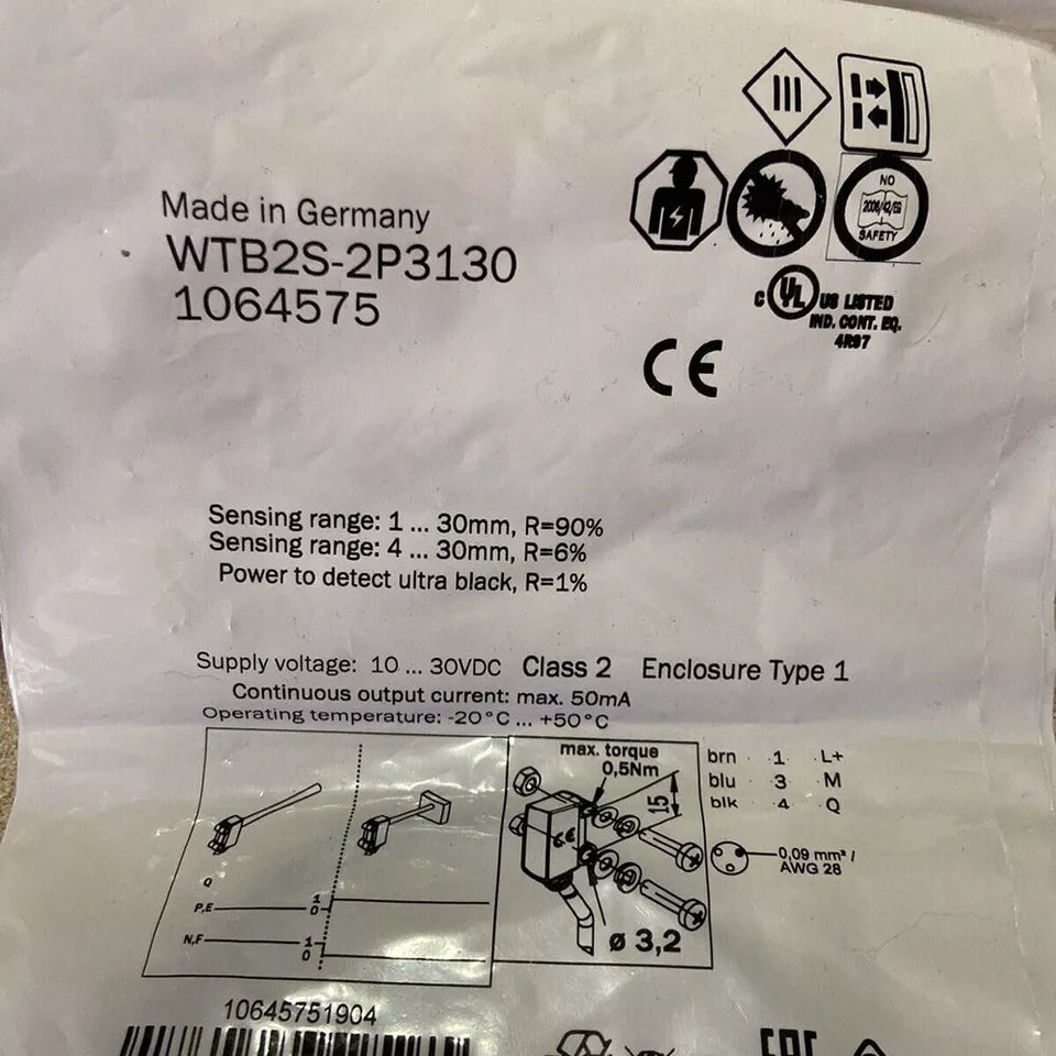 new 1PC Sick WTB2S-2P3130 Photoelectirc Sensor WTB2S2P3130 - SICK