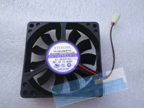 new 1PC EVERCOOL EC7015XL05E 5V 0.12A 7015 7CM chassis cooling fan