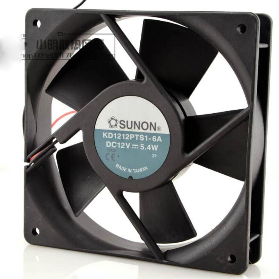 new 1PC 2-wire High-speed Cooling Fan KD1212PTS1-6A 12V 5.4W 12CM 12025 - KOEED