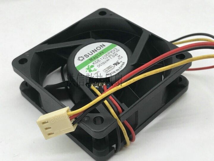 new 1 PCS fan 6020 6CM 60*20MM 3 wire cooling fan KDE1206PKV3 DC12V 1.0W - HONEYWELL