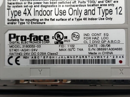 new One PRO-FACE ST401-AG41-24V Touch Screen ping ST401AG4124V - OPUSYS